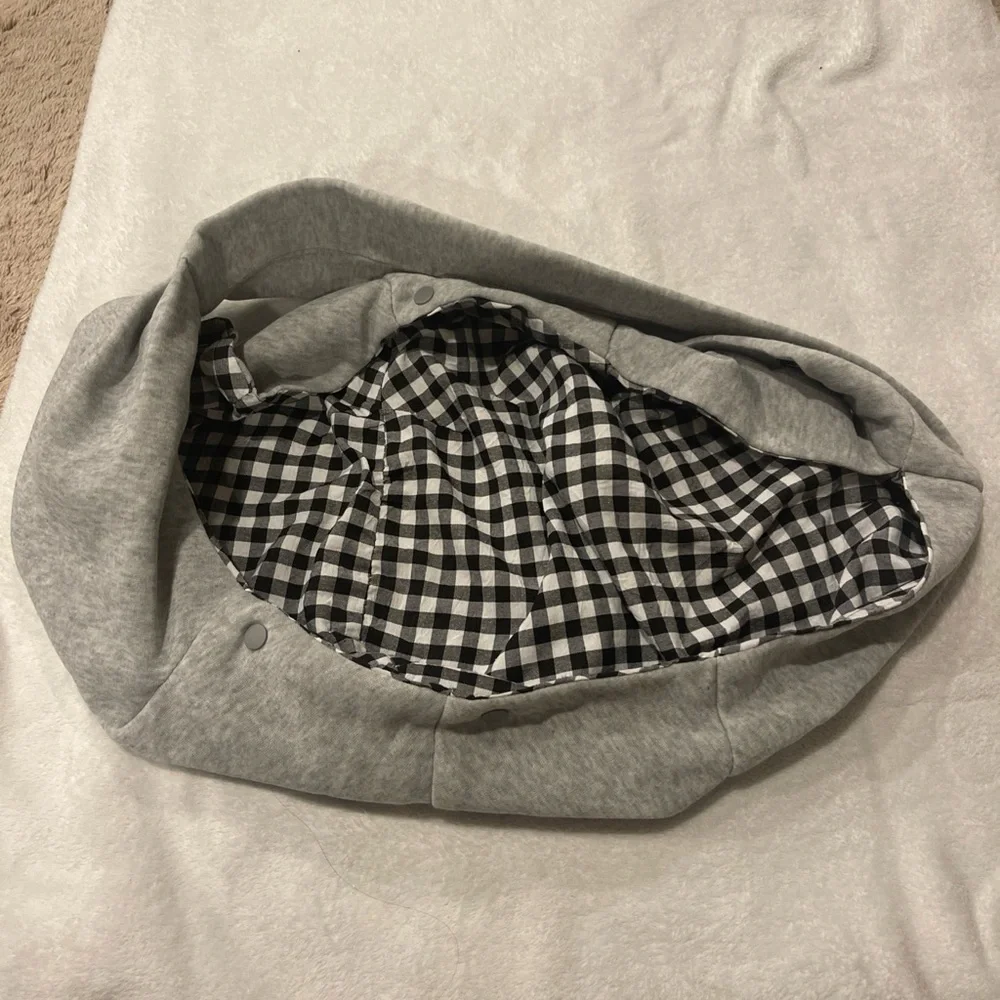 Cuby Dog & Cat Sling Carrier Soft Hands-Free Reversible Pet Papoose Bag Gray